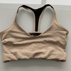 Onzie flow super soft nude deep v bra top no pads
